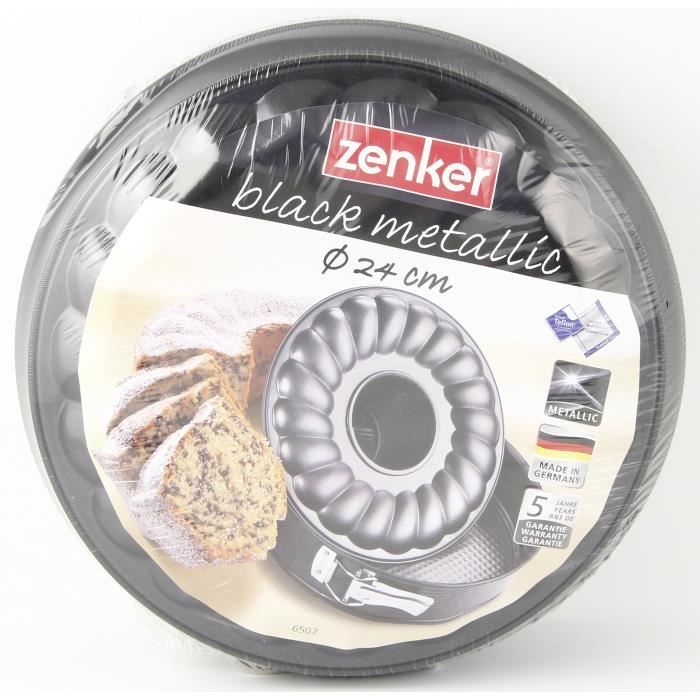 Moule à manqué - zenker - 6507 - teflon prima - diamètre 24 cm - anti adhésif - acier