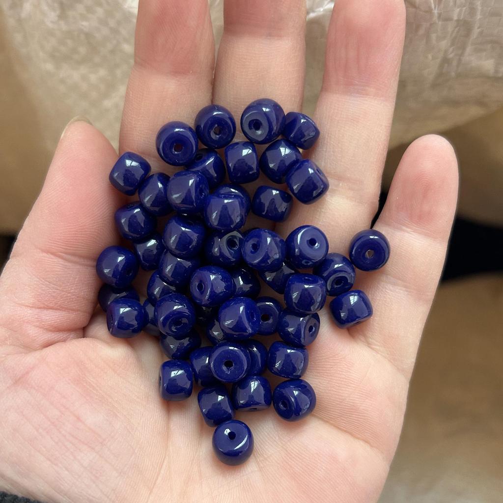 Multi-Color 6x8mm Glass Barrel Beads for Jewelry Making