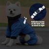 Hundemäntel für kleine und mittelgroße Hunde, Hundejacke, warmer Hunde-Wintermantel, winddichte Jacke, wendbar, reflektierende Hundejacke, Reißverschluss, Winter