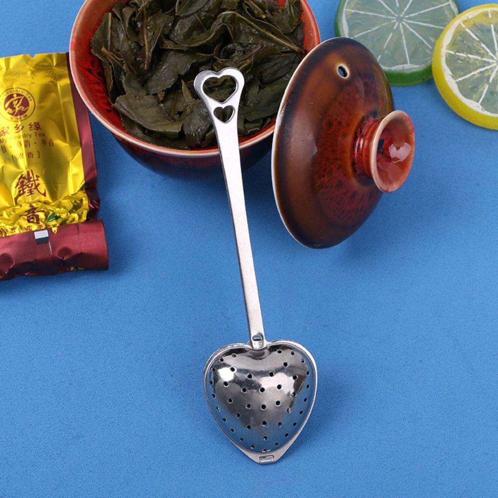Cups Teapots Loose Leaf Tea Spice with Handle Herb Filter Strainer Spoon Diffuser Tea Infuser