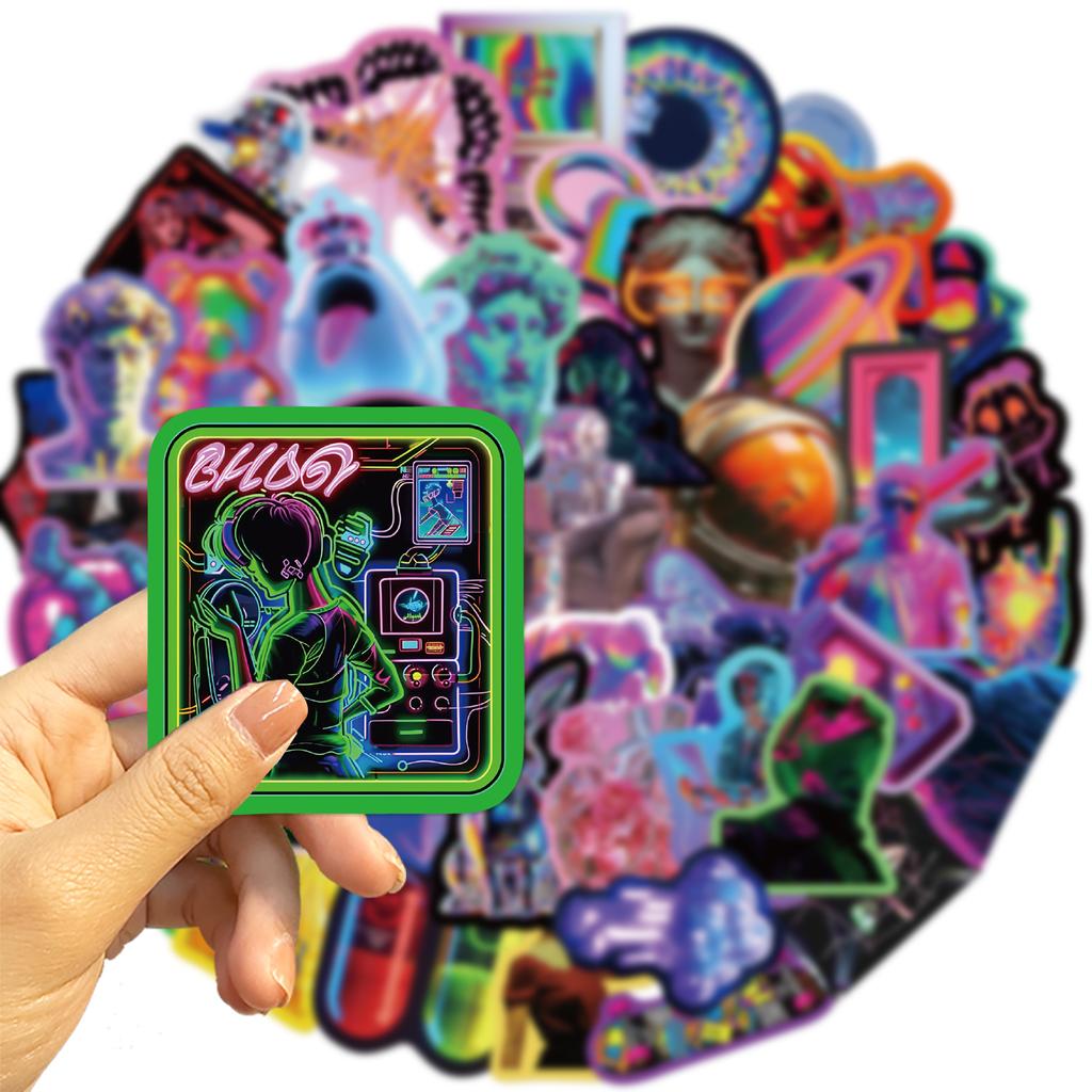 50Pcs Punk Handsome Sticker Decals Decoration For Diy Phone Notebook Suitcase Laptop Fridge Kids Stickers Toys