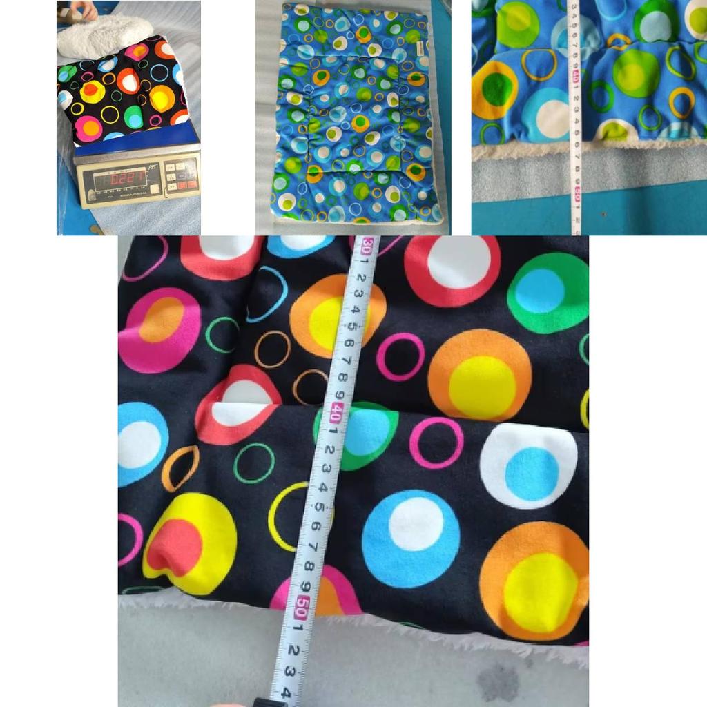 Dot Print Pet Cushion With Thick Fleece Inner Layer For Small Dogs Cats And Travel Use