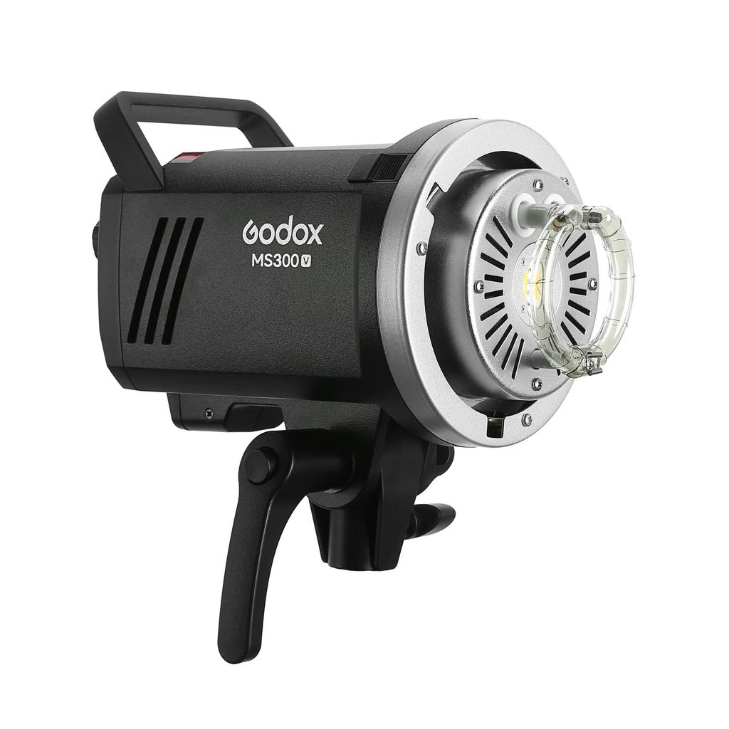 Godox 300W Strobe Flash Upgraded Modeling Lamp Wireless X System GN58 5600K with Reflector with Bowens Mount Seconds Recycle Time Small and Portable