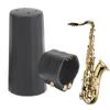 Altsaxophon-Mundstück-Set, PU-Leder, Ligaturverschluss, Kunststoffkappe, weiß verpackt, JS01