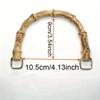 EcoChic Handmade Woven Bag Handles | Resin Bamboo-Style Crafted Plastic Carry Loops, DIY Replacement Handles for Handbags