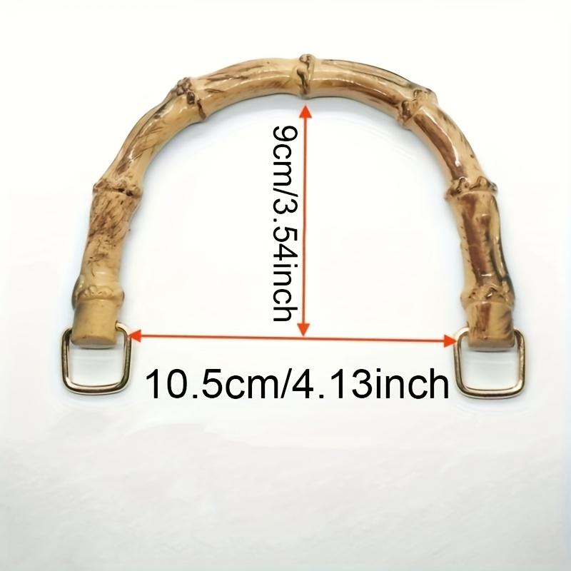 EcoChic Handmade Woven Bag Handles | Resin Bamboo-Style Crafted Plastic Carry Loops, DIY Replacement Handles for Handbags