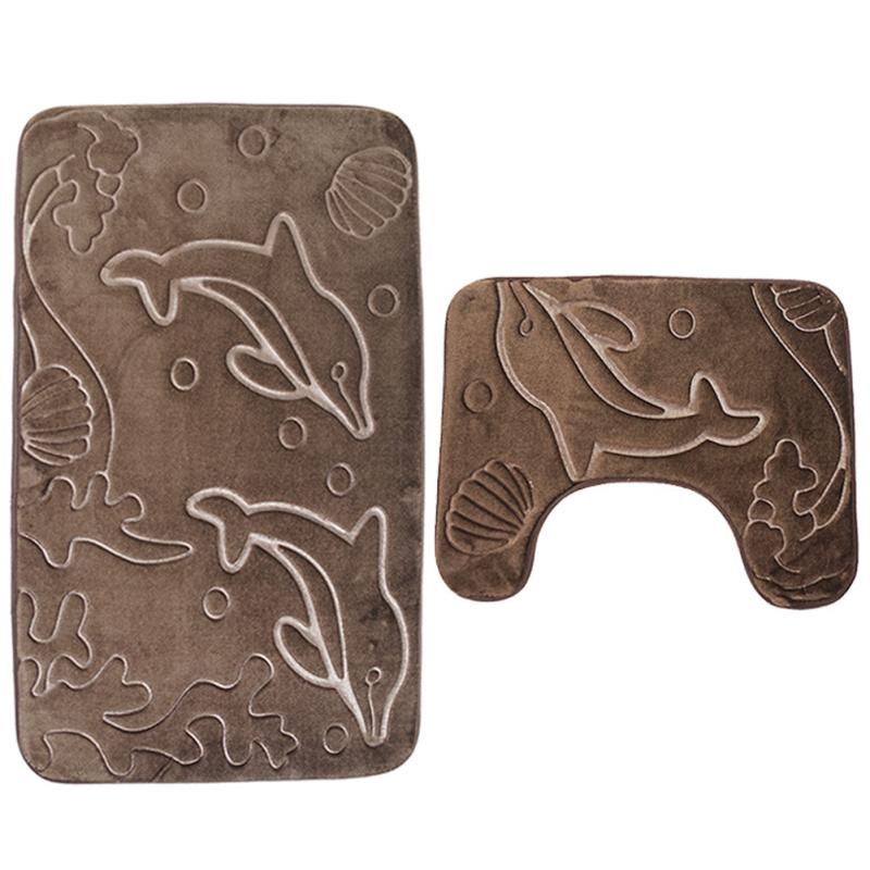 2 buc. Tampă de toaletă Covoraș de baie Covor de piatră Covoraș confortabil, absorbant de apă, anti-alunecare Covoraș de baie