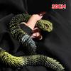 3D 30cm Fun Snake Toy, Gemstone Eyes, Christmas and New Year Craft Accessories, Simulated Animal Home Desktop Accessories