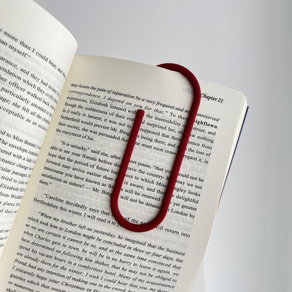 Enormous Paperclip Bookmarks Measuring 5.71 inch Made of Plastic Perfect for Book Lovers Students And Office Supplies
