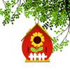 Wooden Home Decoration DIY Hand Painted Crafts  Bird House Set 30ML