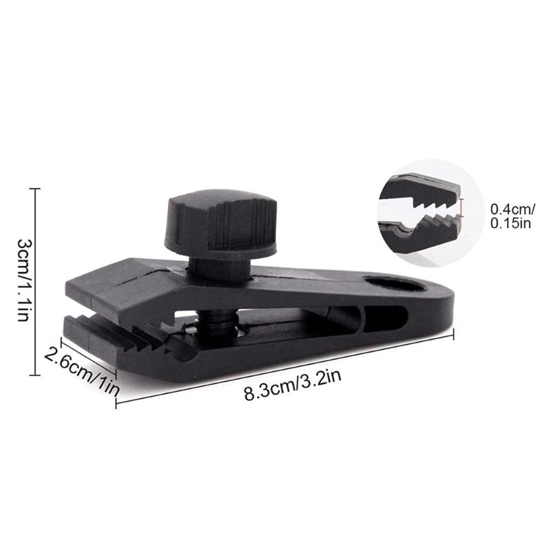 10Pcs Tent Clip Lock Grip Clamps Tarp Clips for Camping, Awnings, Car Cover
