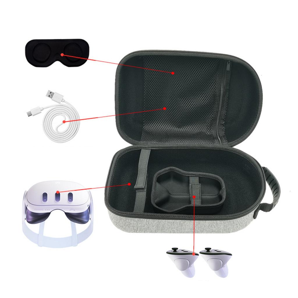 Meta Quest 3 Goggle Carrying Case | Gray