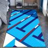 Swimming Pool Lanes Print Carpet Rug for Living Room Bedroom Sofa Doormat Home Decor Non-slip Floor Mat
