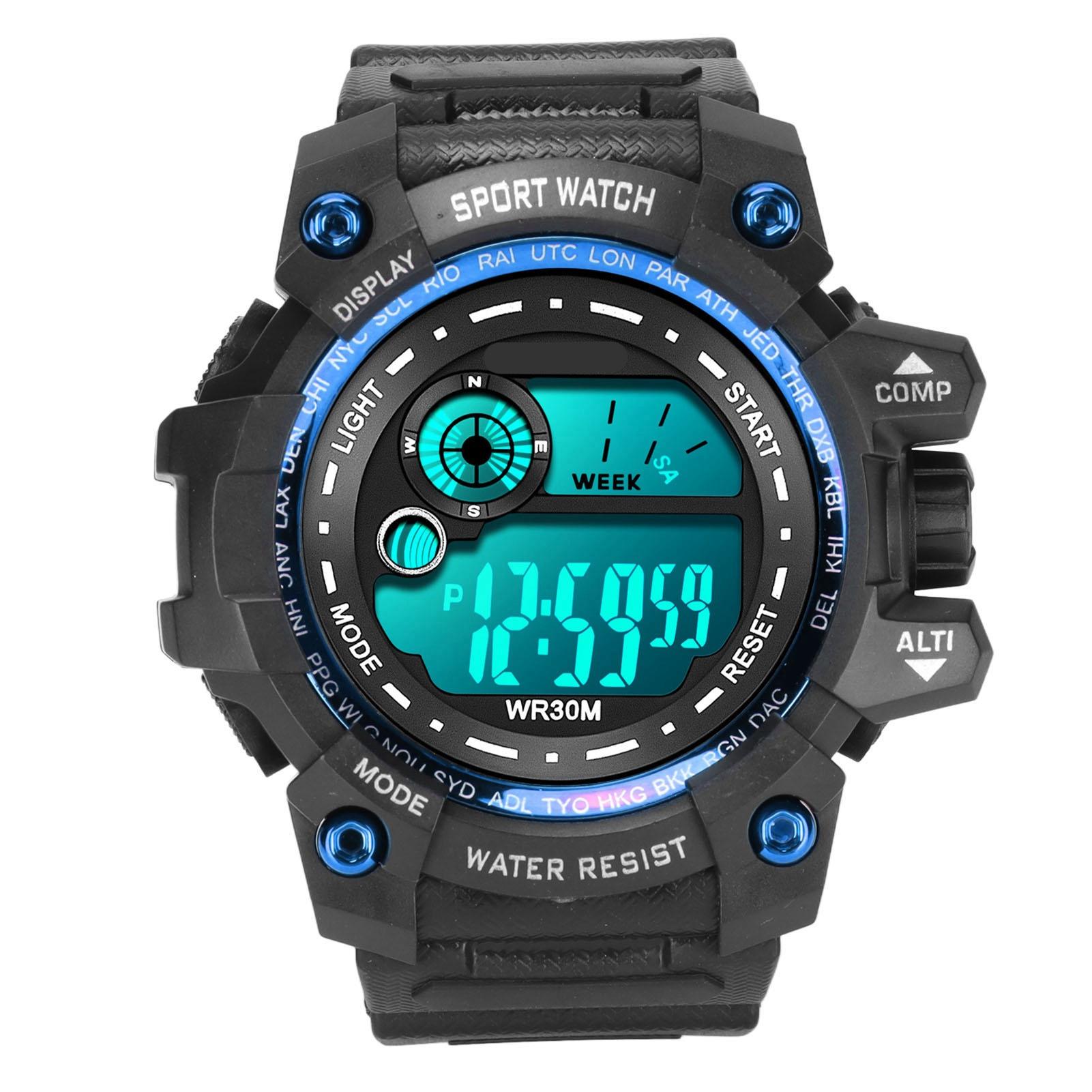 

Детские спортивные электронные часы многофункциональные часы светящиеся цифровые светодиодные часы