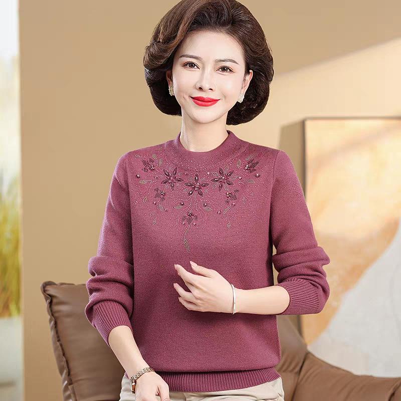 Women's Plus Velvet Thick Knit Sweater - Warm & Stylish Base Layer for Autumn/Winter