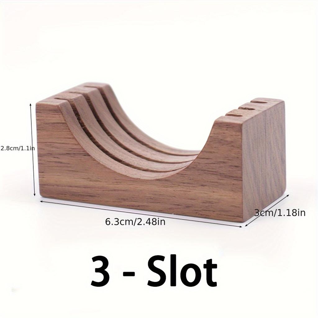 D5 Coffee Puck Screen Stand, Espresso-Puck Screen Walnut-Stand Coffee Reusable Filter for 51/53/58mm Coffee Filter Screen Holder