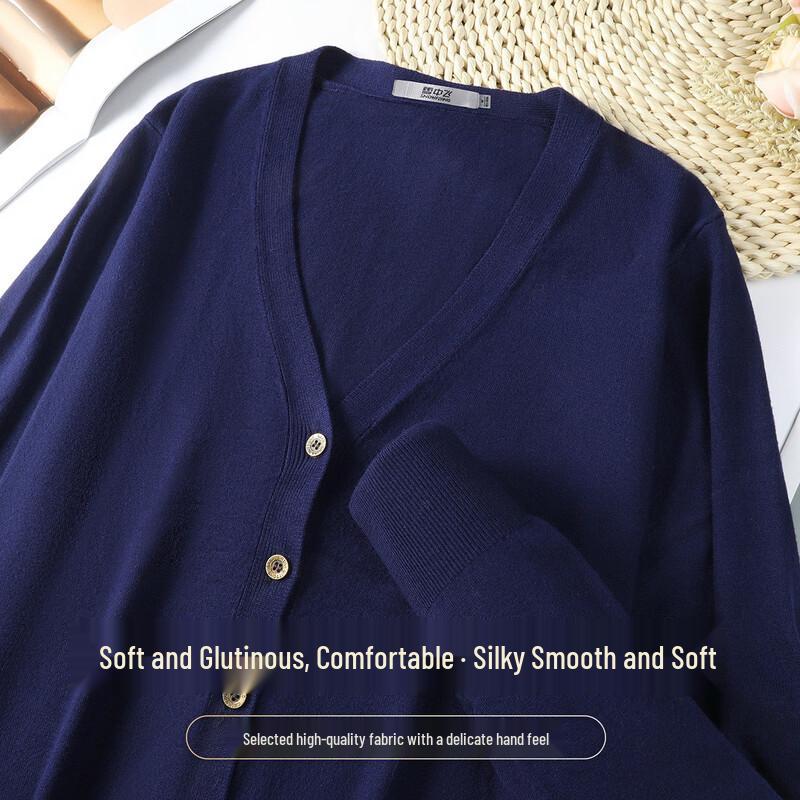 SNOWFLYING Women s Loose V-Neck Knitted Cardigan