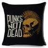 Retro Microphone Guitar Design Cushion Cover Double Sided Soft Polyester Home Decor Pillow Case