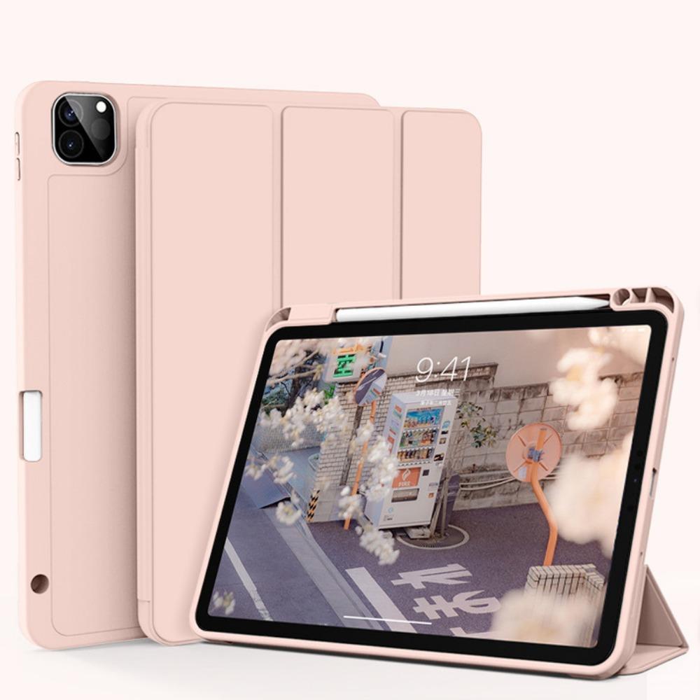 Für iPad Hülle 10,2 Zoll 3-fach faltbare Softshell mit Stifthalter für iPad Pro 11 Air 4 5 Schutzhülle