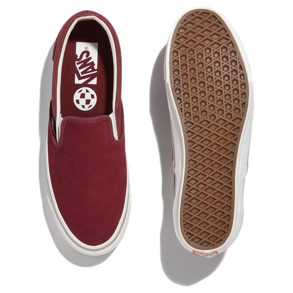 Vans Mte Classic Versatile Low Top Skate Shoes Unisex Sneakers Burgundy VN000CWAMDB