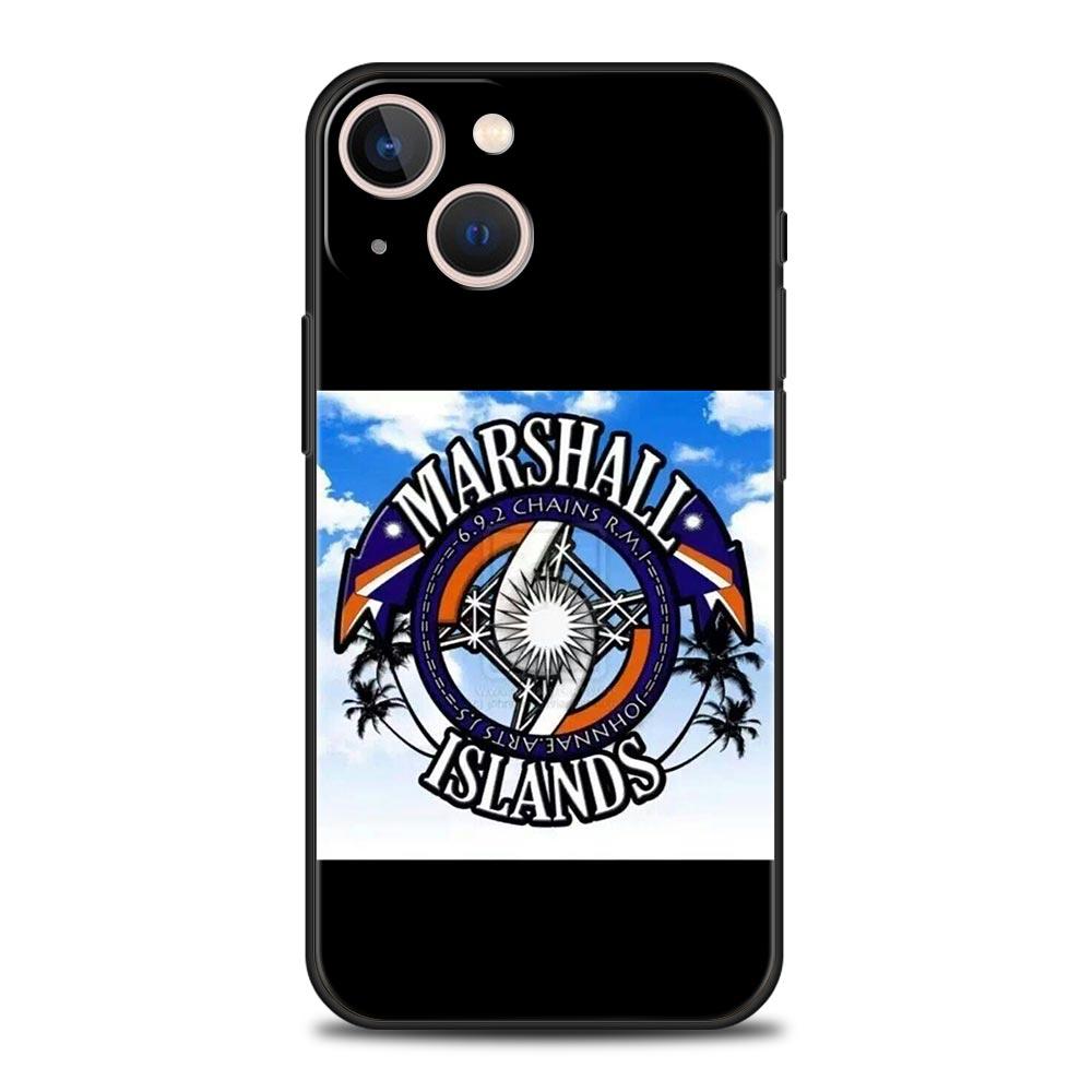 Marshall Islands Flag Phone Case For iPhone 17 16E 15 16 14 13 12 11 Pro Max 7 8 Plus Soft TPU Back Cover