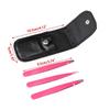 3 Pcs Professional Eyebrow Tweezers Hair Beauty Slanted Stainless Steel Tweezer