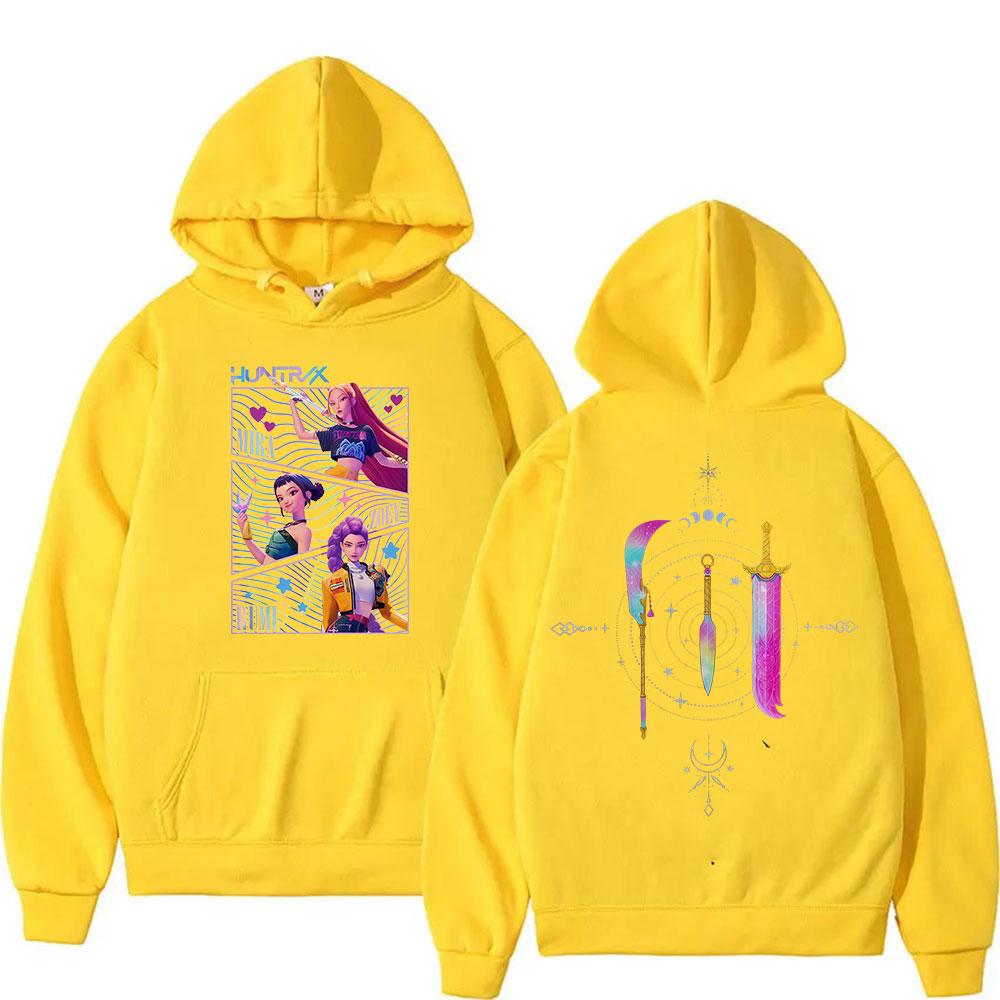 Anime Demon Hunters Mira Rumi Joey KPop Hoodies for Men Women Fashion Sweatshirt Long Sleeve Fleece Streetwear Fashion