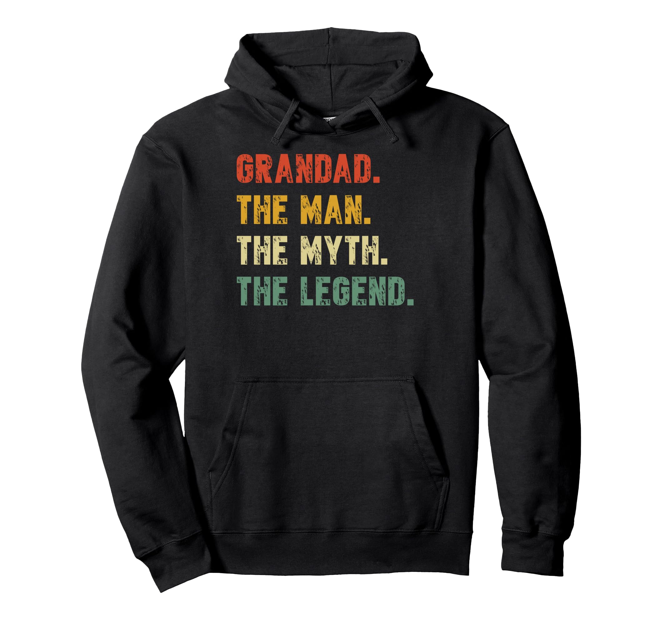 Vintage Grandad The Man The Myth The Legend Funny Retro Hoodie