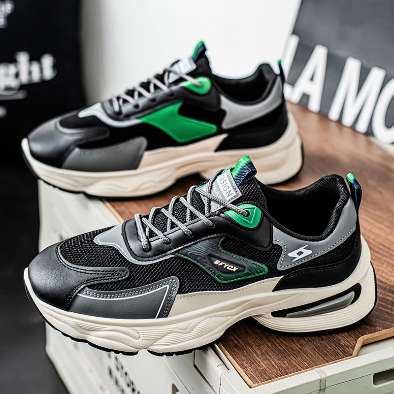 

Мужские дышащие сетчатые спортивные кроссовки 2025: Универсальные, Дезодорирующие, Износостойкие, Толстая подошва - Идеально для подростков и пап 40