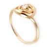 Gold Plated Ring 'Goddess' White Gold - 11 Mm