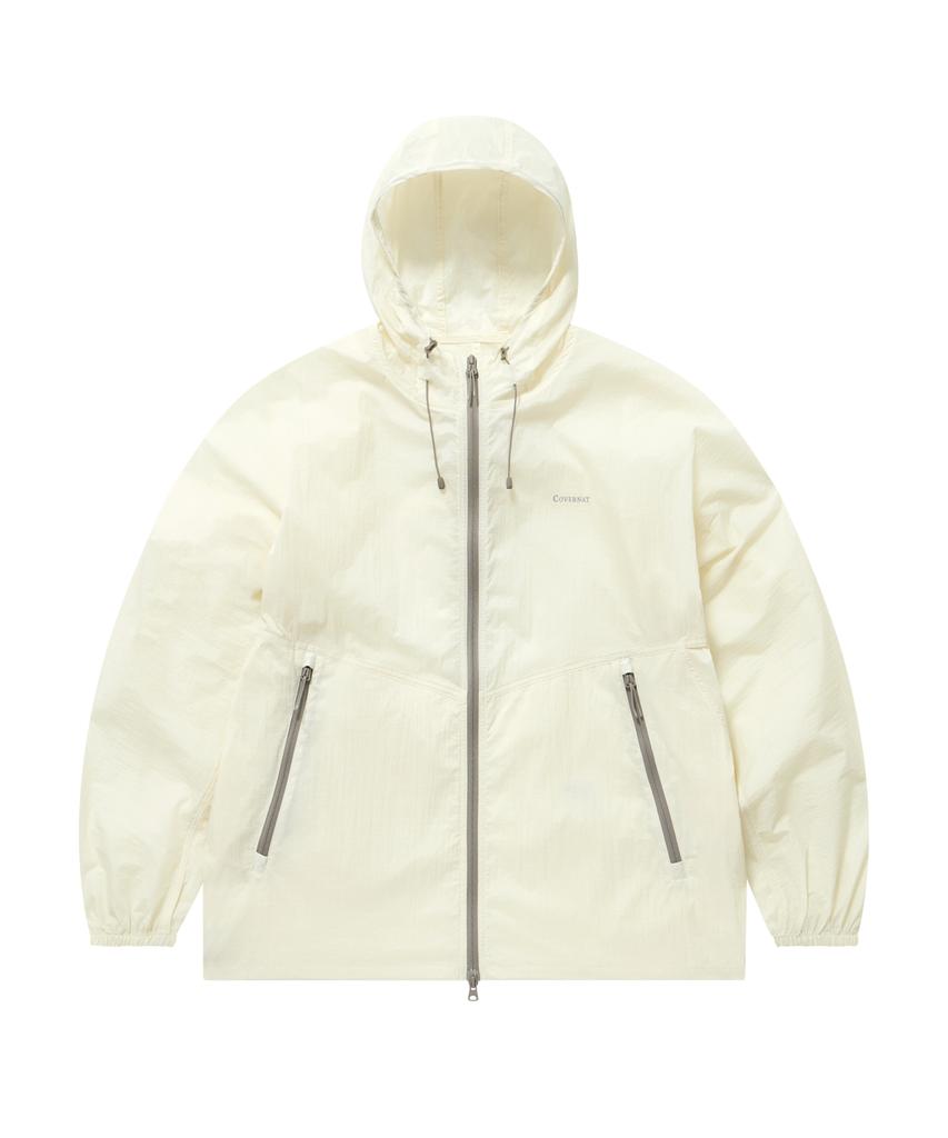 Covernat Packable Lightweight Uv Windbreaker Ivory