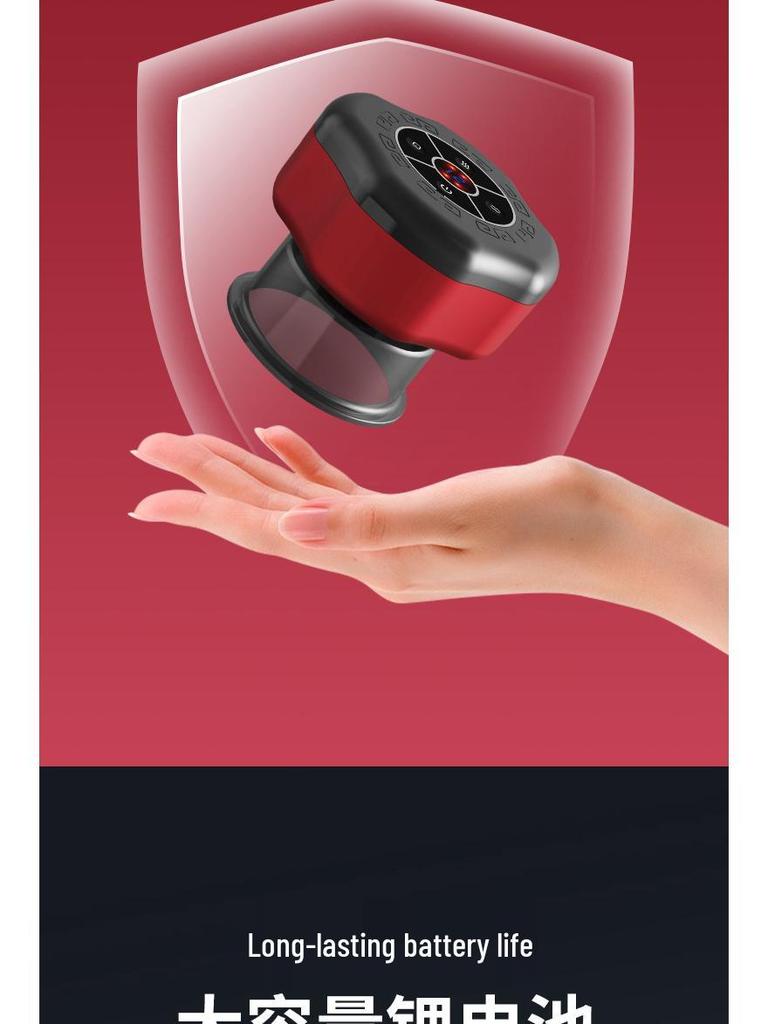 Akıllı Vakum Hacamat & Isıtma Masaj Aleti: Elektrikli Vakum, Meridyen Drenajı ve Fizyoterapi Aleti.