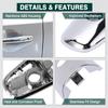Chrome Exterior Outer Door Handle Cover With Hole for INFINITI QX60 QX70 QX80 EX35 FX35 FX50 QX50 QX56 80646-1BA0A Front Left