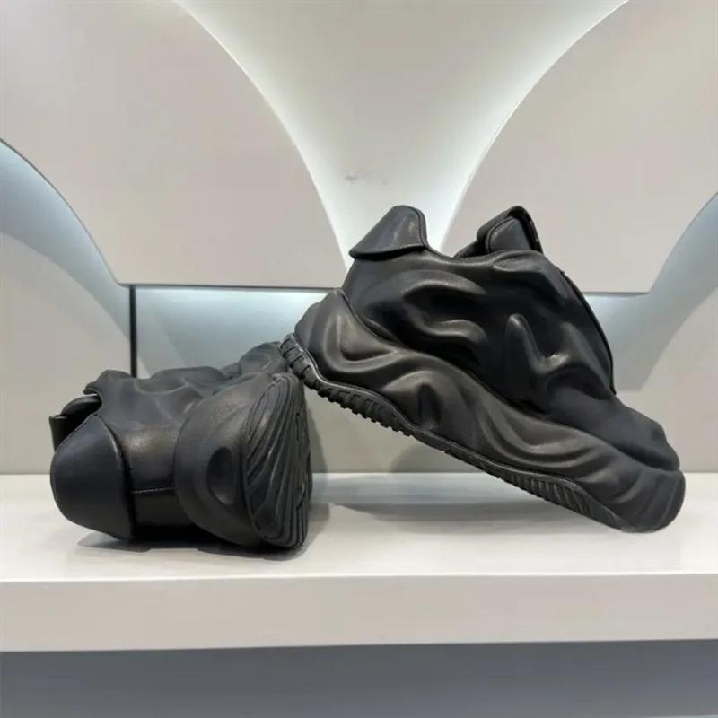 Men Height Increased Casual Sneakers Thick Sole Bread Shoes All-match Walking Shoes Light Running Shoes  De Deporte