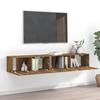 VidaXL TV Stand Set 2 Pcs Smoked Oak Engineered Wood 3120281