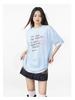 Trendy Women's Loose-Fit Cotton Short-Sleeve T-Shirt with Chic Print Design