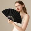 1pc Japanese Chinese Style Bamboo Folding Fan, Elegant Retro Wedding Summer Cooling Fan for Cultural Events Photoshoot Ceremony