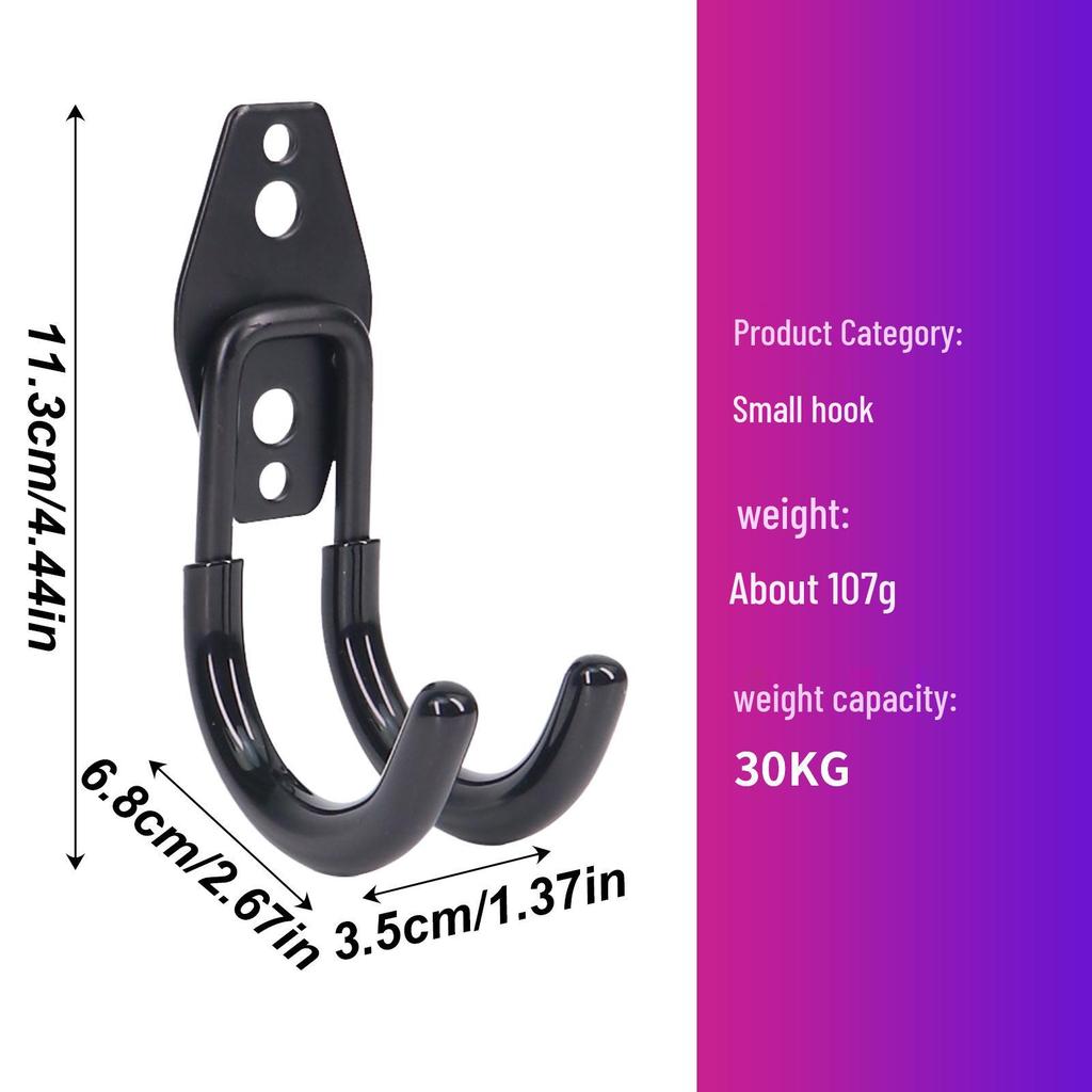 Garage Wall Mount Hooks for Tools, Bicycles, Skateboards, Ladders, and More