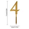 0-9 Number Birthday Cake Decorations Wedding Cake Topper Adorn For Kids Birthday Party Holiday Cake Supplies