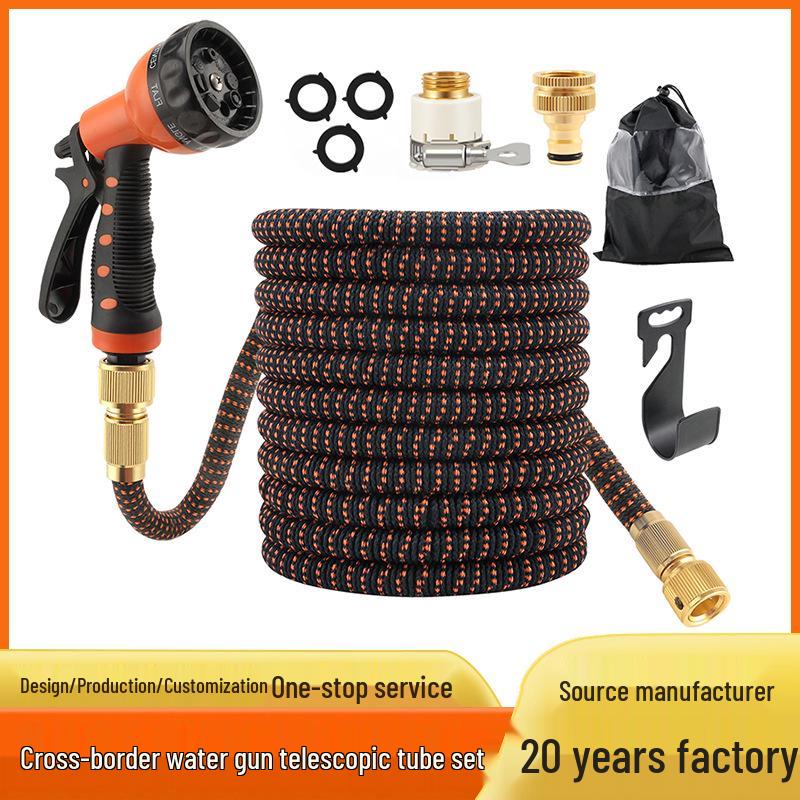 Automatic Retractable High-Pressure Water Hose and Spray Gun for Car Wash, Garden, and Flower Watering