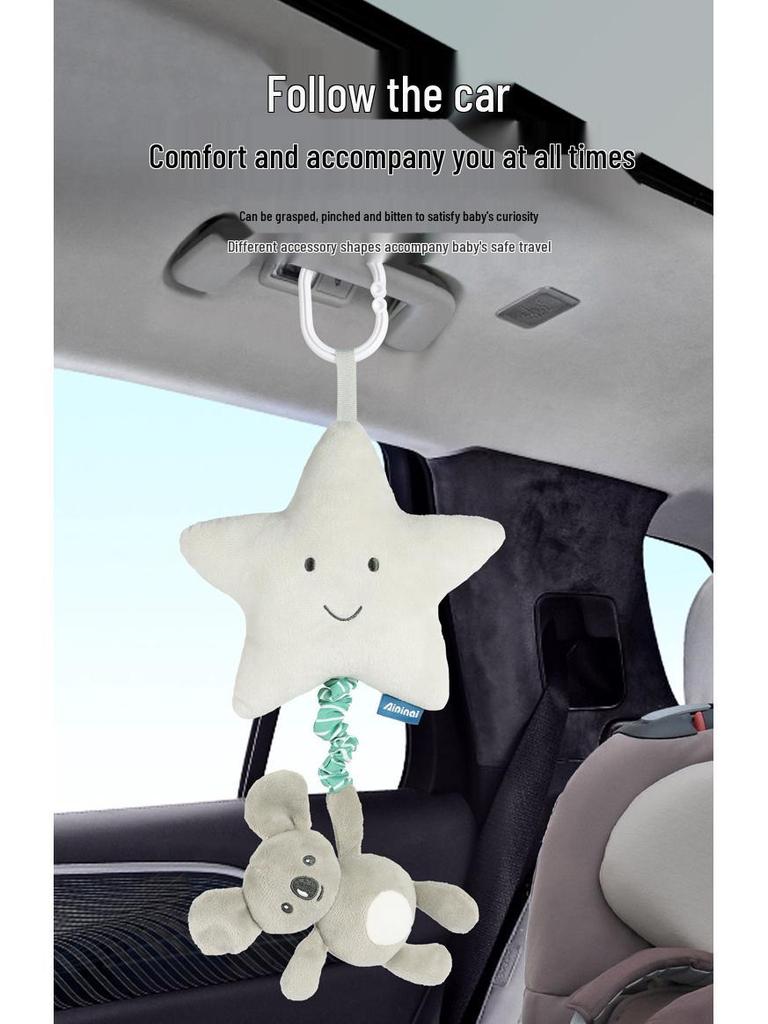 Cartoon Animal Pull Bell Baby Music Box & Car Hanging Toy