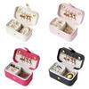 Jewelry Organizer Storage Case With Leather Material For Travel And Gift Use