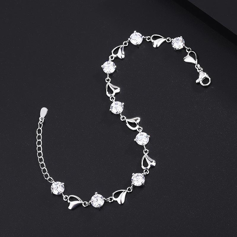 Sale at a loss, supply Internet celebrity handmade heart bracelet multi-color versatile new women's style