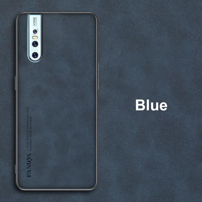 Luxury PU Leather Case For Vivo V15 Pro V9 V17 Neo V7 Plus Cover Matte Protection Silicone Phone Case For Vivo 1907 Y85 Y71 Y79