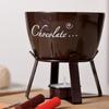 Fondue Pots Set for Chocolate,Cheese,Candy Mini Ceramic Fondue Pots with Fork Birthday Gift Ceramic Butter Warmers Set