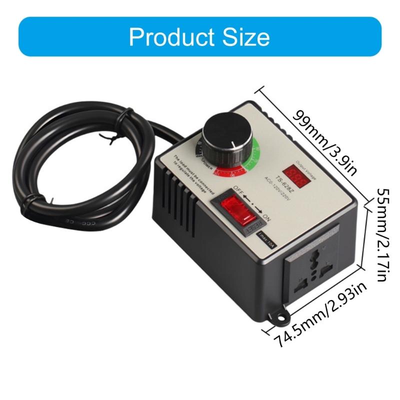 Speed Regulation Controller Switches for Grinders AC220-250V 15A Output Knob Variable Speed Power Tool Regulator