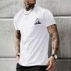 New Men's Fashion Short Sleeve Top Summer Comfortable Snow Mountain Logo Printed Green Short Sleeve T Shirt Outdoor Sportswear