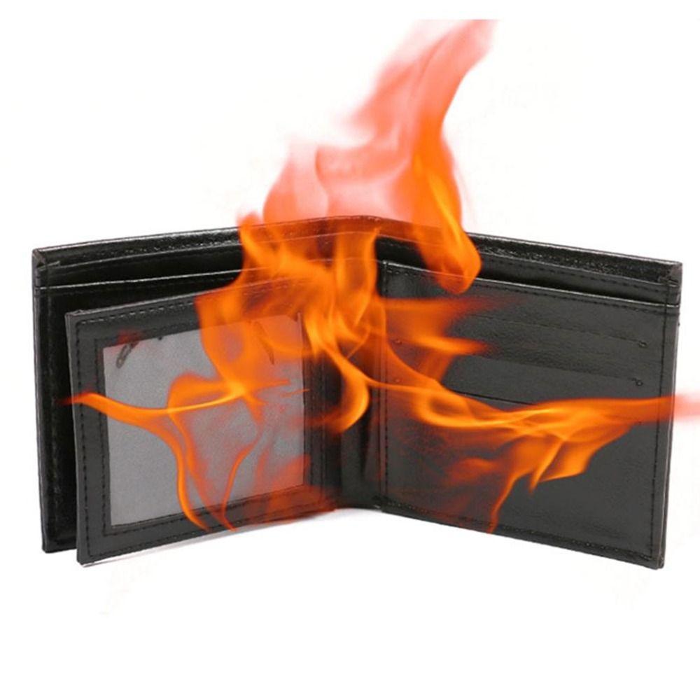Interesting Magic Fire Wallet Novelty Magic Fire Billfold Magic Toy Profession Show