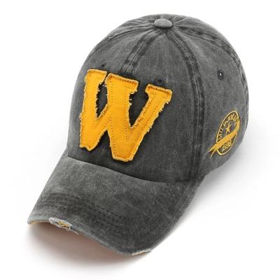 Unisex Adjustable Cotton Baseball Cap with Embroidered W Letter Hip Hop Snapback Hat for Men Women Casual Outdoor Dad Hat