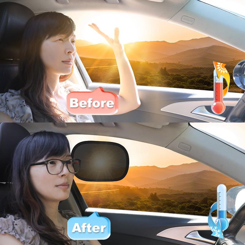 Car Sunshade Heat Insulation: Front Windshield and Side Window Blackout Curtain